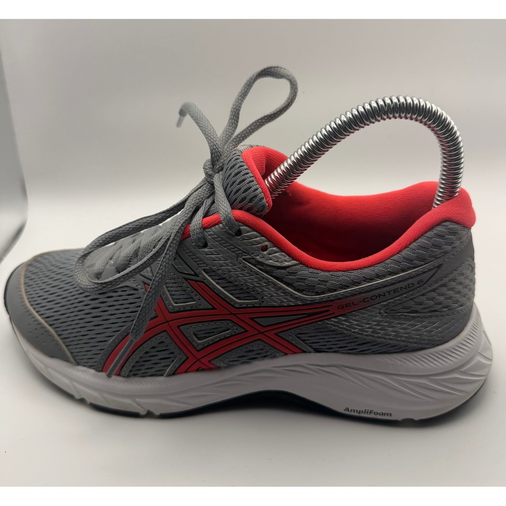 Asics Gel-Contend 6 Running Shoes Women 5.5 Grey Coral Good 1012A570